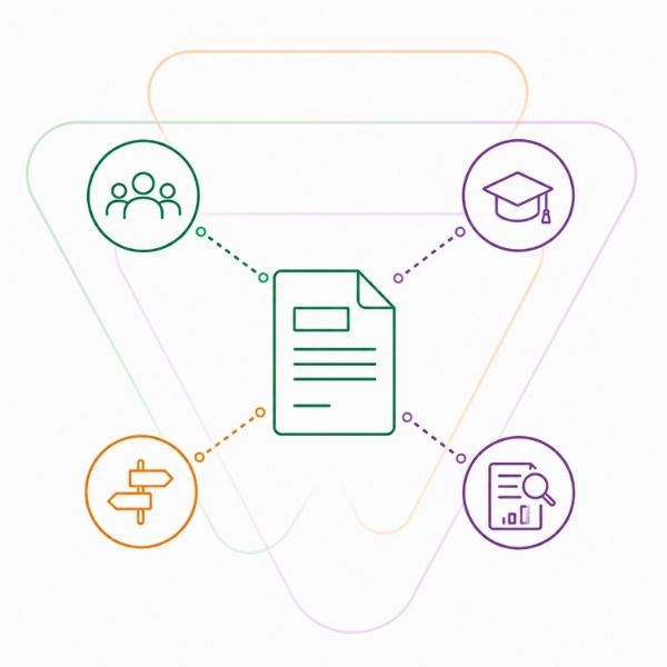 VETprep policy brief illustration showing youth participation, education pathways, guidance and policy evidence.